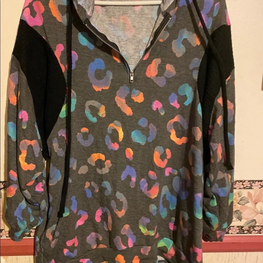 Boutique tie dye rainbow hoodie